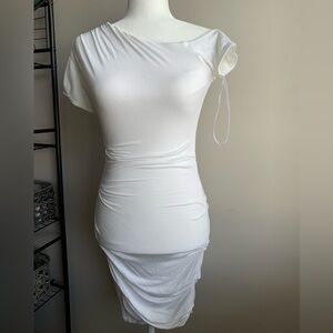 Bebe white dress.